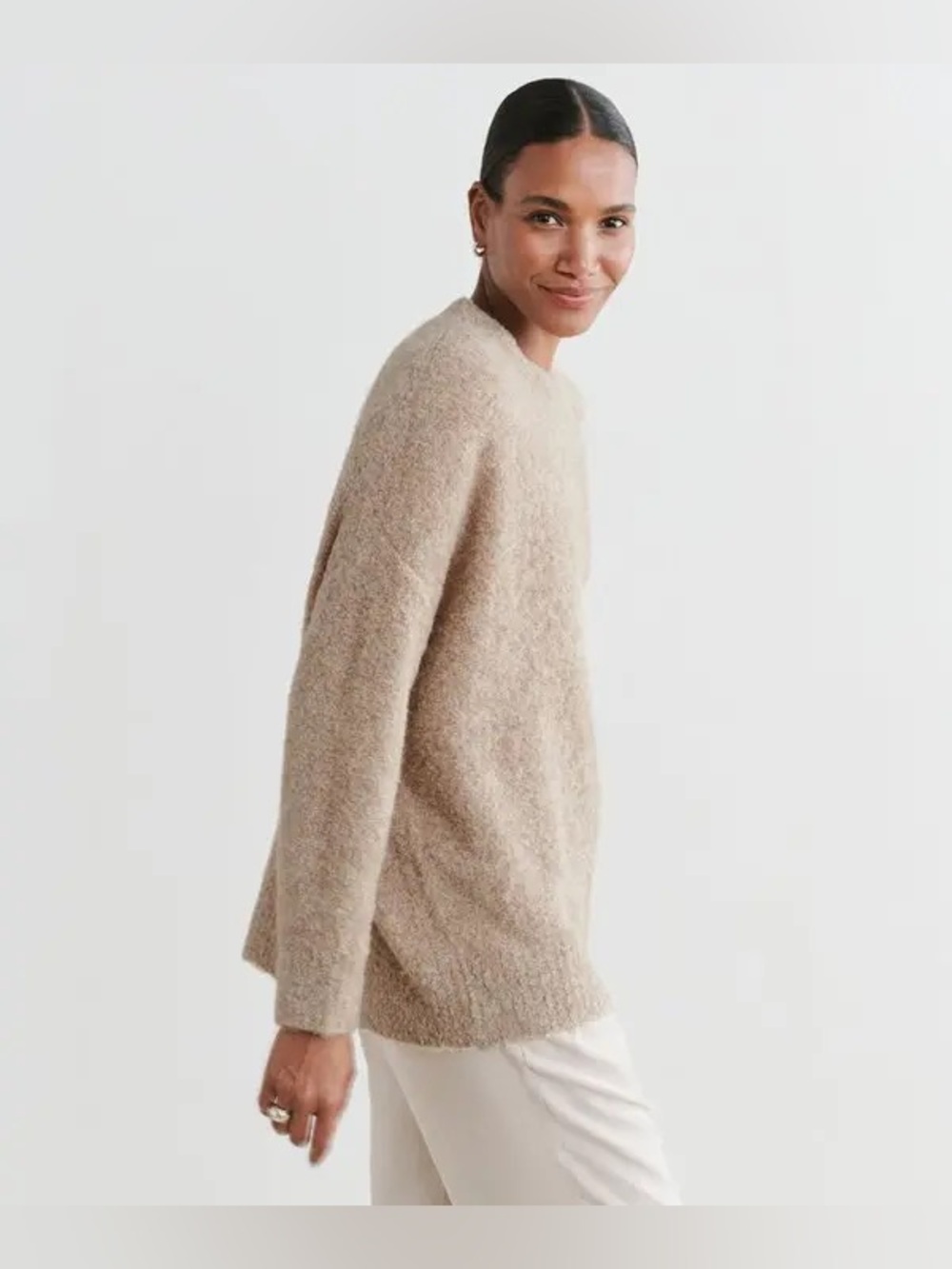 Jenni Kayne Alpaca Bouclé Cocoon Crewneck - Picture 5 of 10